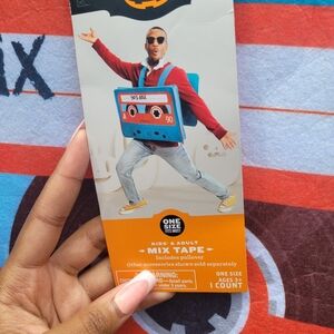 NWT Hyde & Eek 90s Mix Cassette Tape Tunic Halloween Costume OSFM Unisex